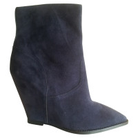 Ash Suede Ankle Boots in blue