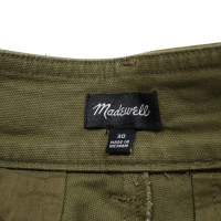 Madewell Trousers Cotton in Green