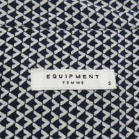 Equipment Zijden blouse met patroon Print