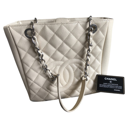 Chanel Shopping Tote Leather in Beige
