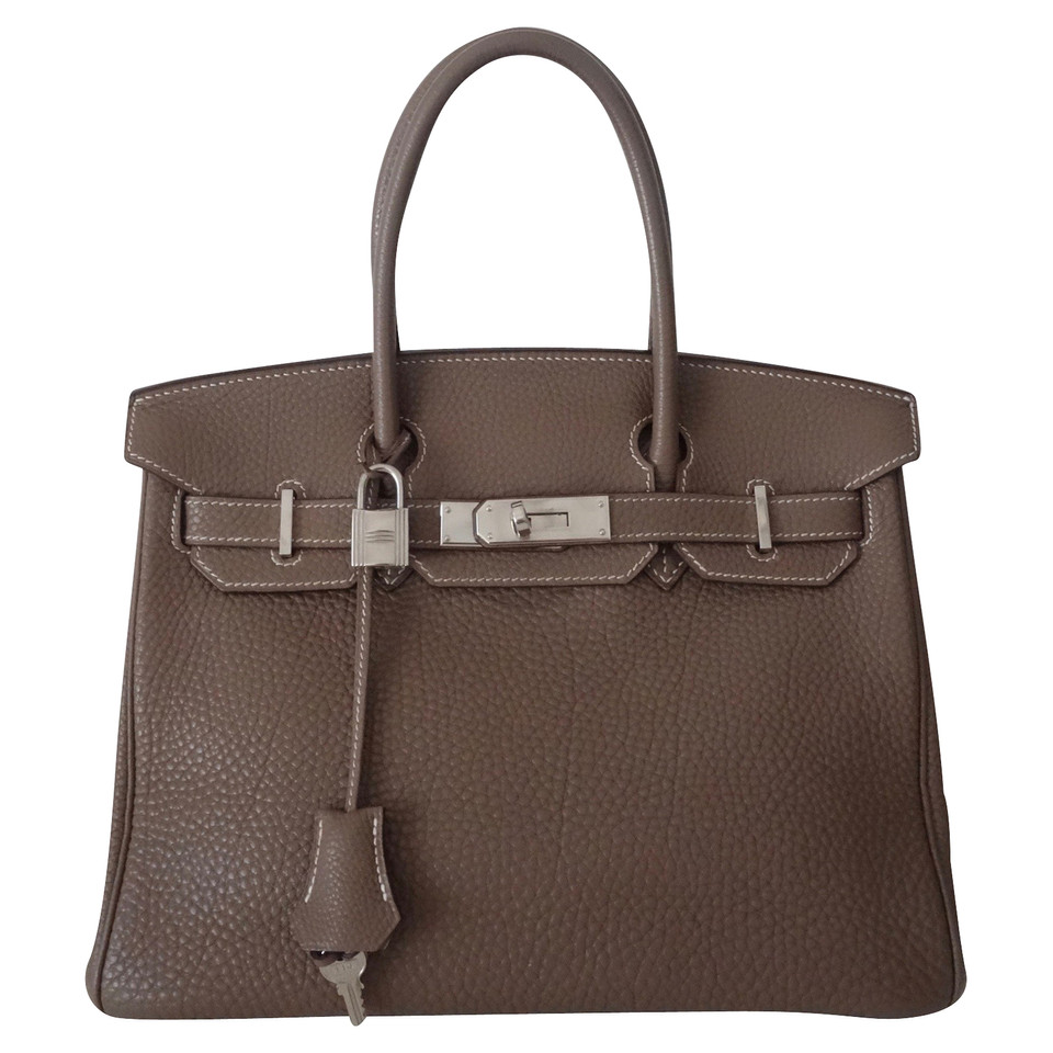 Hermès Birkin Bag 30 aus Leder in Ocker