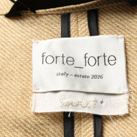 Forte Forte Jas/Mantel Linnen in Beige