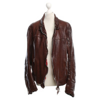 Golden Goose Leather jacket in brown