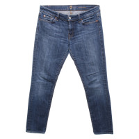 7 For All Mankind Jeans in Cotone in Blu