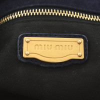 Miu Miu Sac à main en Cuir en Bleu