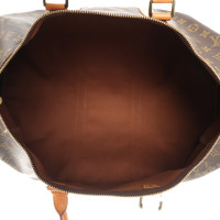 Louis Vuitton Keepall 50 in Tela in Marrone