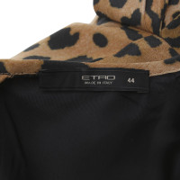 Etro Silk top with animal print