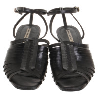 And Other Stories Sandals Leather in Black