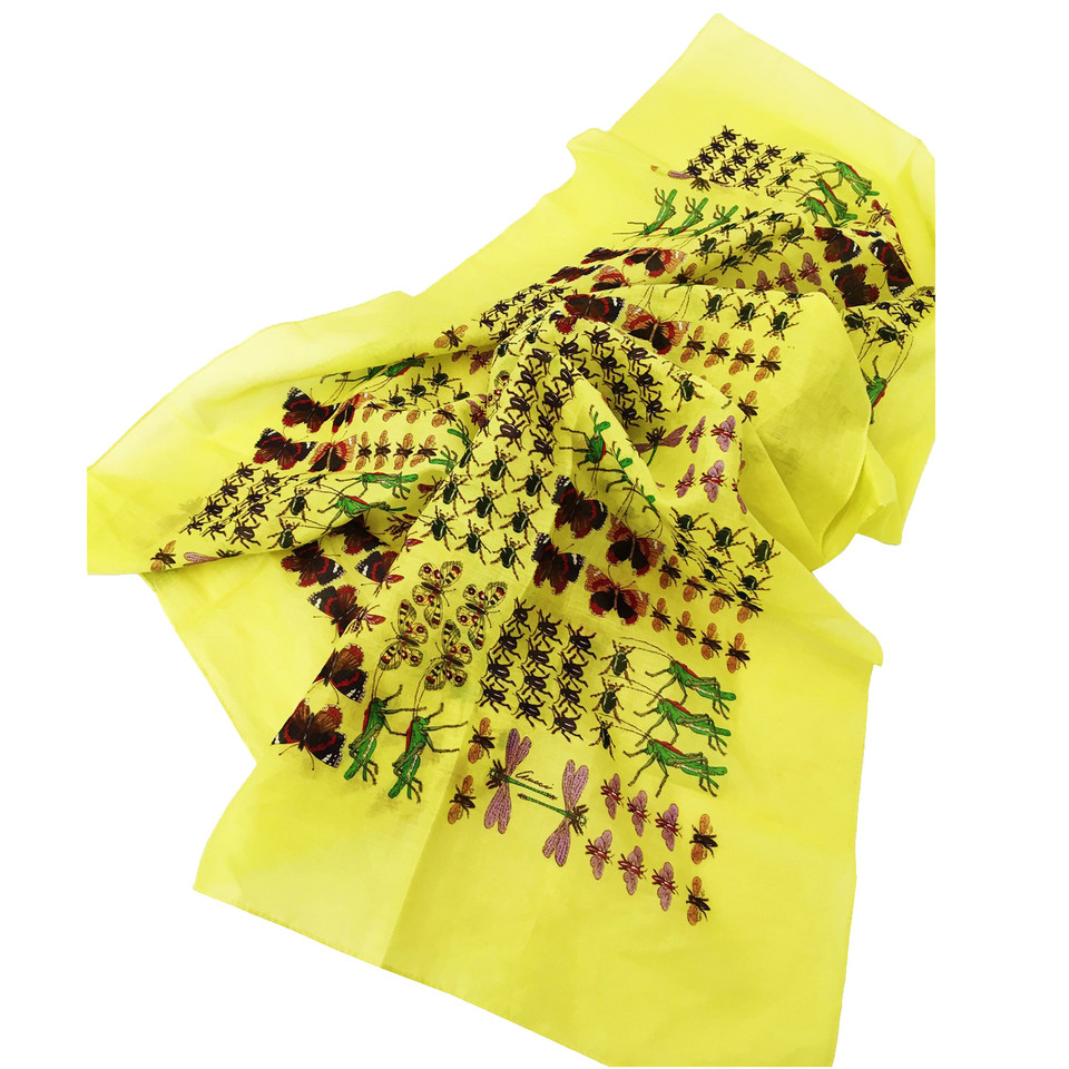 Gucci Schal/Tuch aus Baumwolle in Gelb