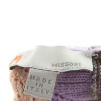 Missoni Handschuhe in Grau/Violett