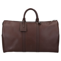 Louis Vuitton Keepall 45 Leer in Bruin