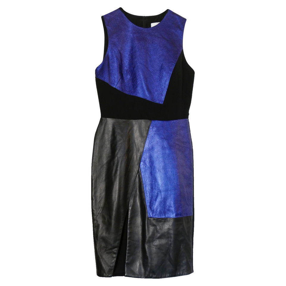 Prabal Gurung Vestito in Pelle in Nero