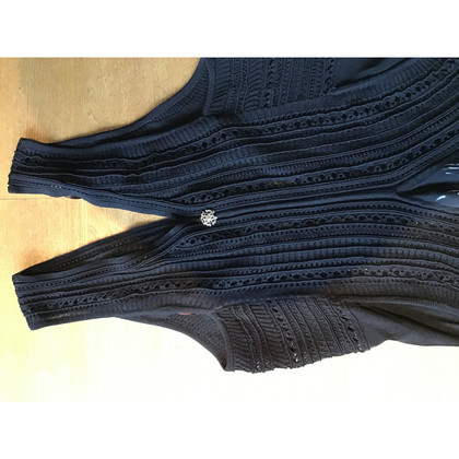 Roberto Cavalli Kleid aus Seide in Schwarz
