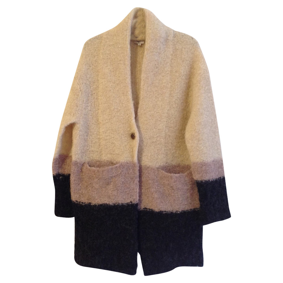 Hoss Intropia Knitted coat in color blocking