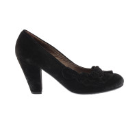 Janet & Janet Pumps/Peeptoes aus Leder in Schwarz