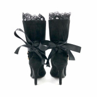 Dolce & Gabbana Stiefeletten aus Wildleder in Schwarz