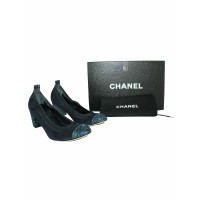 Chanel Sandalen Leer in Blauw