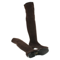Robert Clergerie Boots Suede in Brown