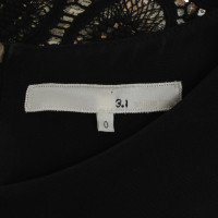 3.1 Phillip Lim  Vestito di pizzo in nero / oro