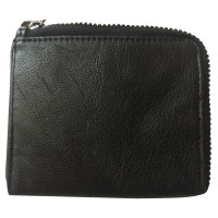 Armani Jeans Sac à main/Portefeuille en Cuir en Noir