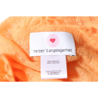 Herzen‘s Angelegenheit Schal/Tuch aus Kaschmir in Orange