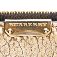 Burberry Täschchen/Portemonnaie aus Leder in Gold