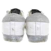 Golden Goose Sneakers in white / silver