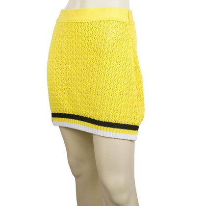 Philipp Plein Skirt Cotton in Yellow