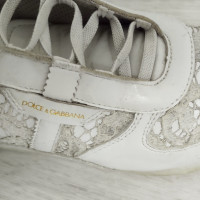 Dolce & Gabbana Chaussures de sport en Cuir en Blanc