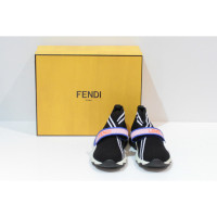 Fendi Sneaker in Tela in Nero