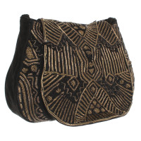 Antik Batik Schoudertas gemaakt van suède