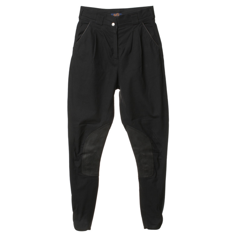 Hermès Pantaloni equitazione in nero