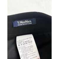 S Max Mara Skirt Wool in Black