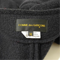 Comme Des Garçons Jacke/Mantel aus Wolle in Schwarz