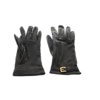 Trussardi Handschuhe aus Leder in Schwarz