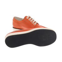 Jil Sander Sneakers Leer in Oranje