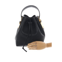 Sophie Hulme Handtasche aus Leder in Schwarz