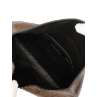 Dries Van Noten Clutch Bag Leather in Brown