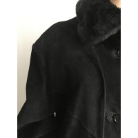 Arma Veste/Manteau en Cuir en Noir