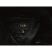 Arma Veste/Manteau en Cuir en Noir