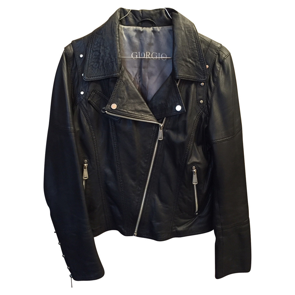 Giorgio & Mario Jacket/Coat Leather in Black