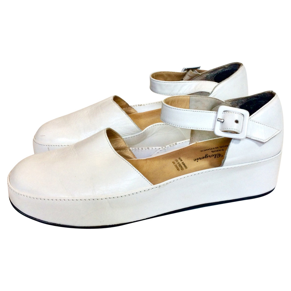 Robert Clergerie Slippers/Ballerinas Leather in White