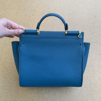 Dolce & Gabbana Sicily Bag en Cuir en Bleu