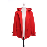 Jil Sander Jacket/Coat Wool in Red