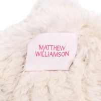 Matthew Williamson Veste de fourrure à la crème