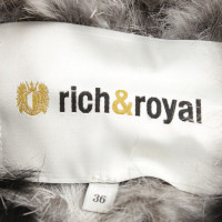 Rich & Royal Fur jacket in Multicolor