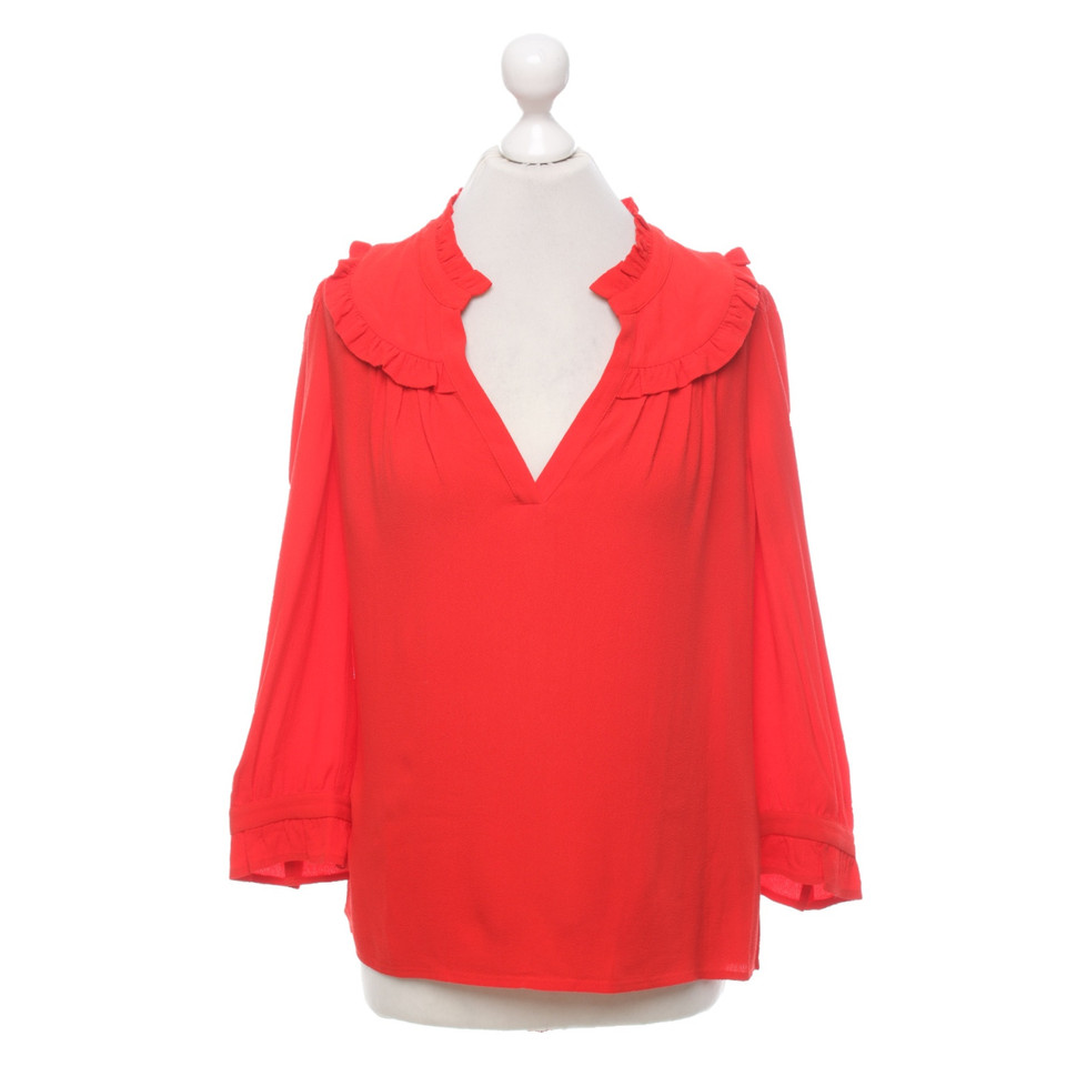 Bash Top Viscose in Red