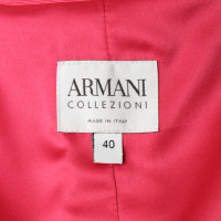 Armani Collezioni Bouclé jas in rood