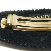 Fendi Hair accessory Suede in Black