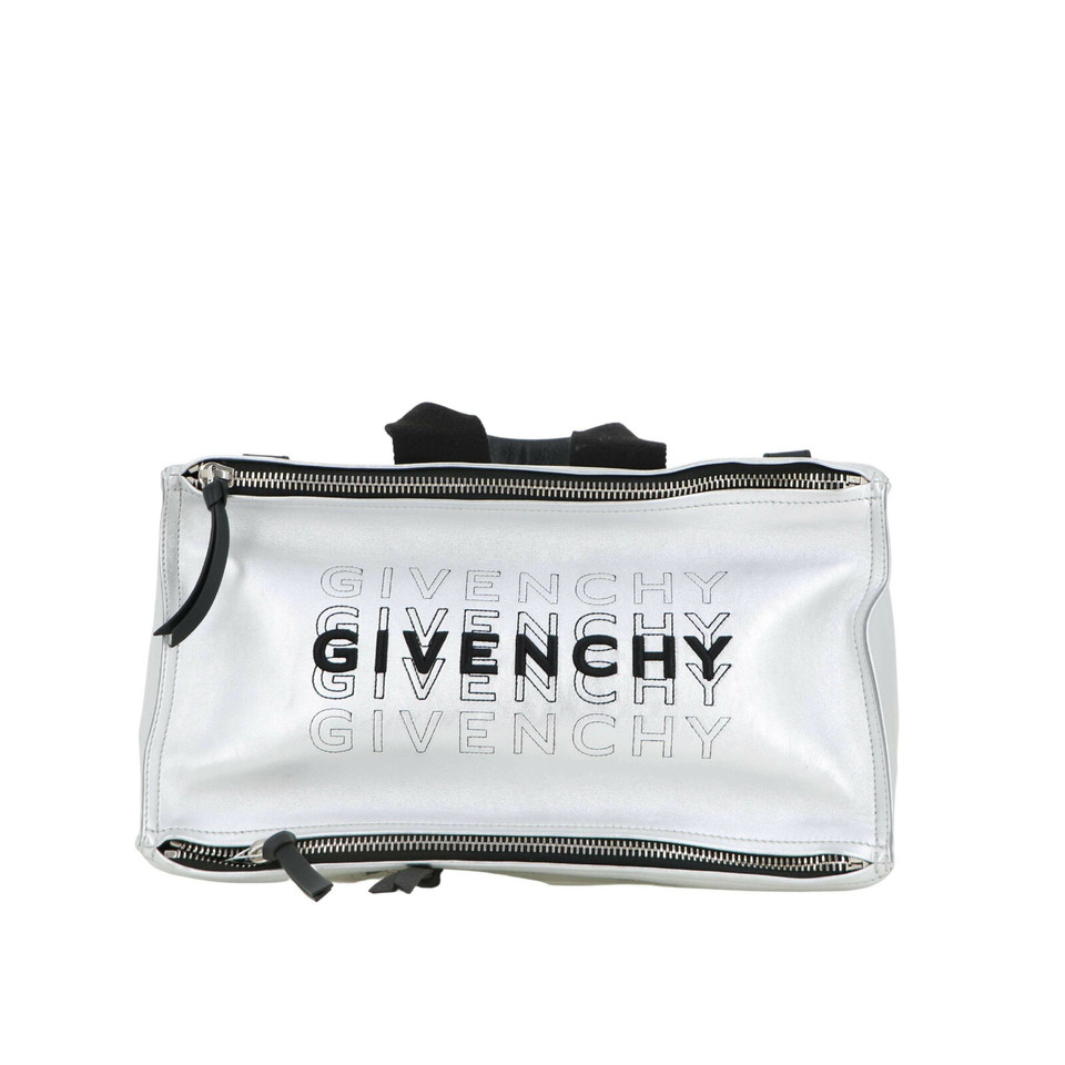 Givenchy Pandora Bag in Pelle in Argenteo